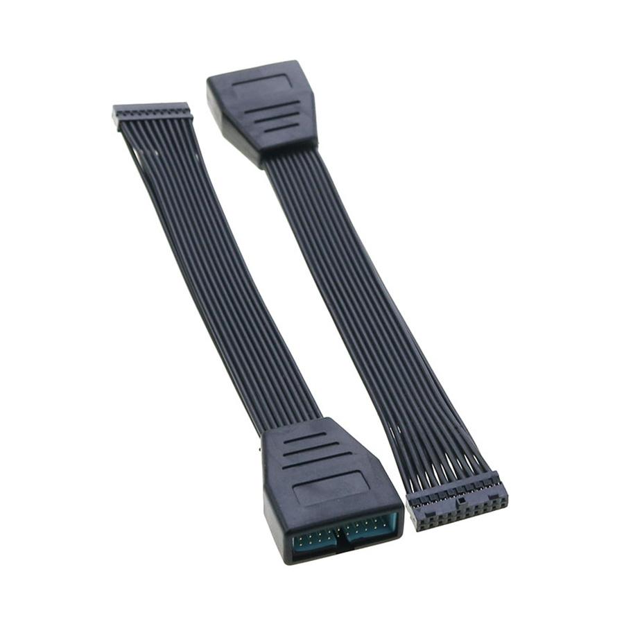 USB 3.0 19 Pin Male - Female: Small Mini USB 3.0 Connector 19/20-Pin Internal Extension Cable;