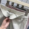 Женские кружевные брюки с высокой талией, на резинке, широкими штанинами, стройнящие, весна 2026