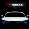 msdf2 Car Front Grille LED Emblem Badge Light Decoration for Skoda Octavia 2 A7 Tour RS Fabia 1 Rapid Kodiaq Superb Kamiq Yeti Karoq
