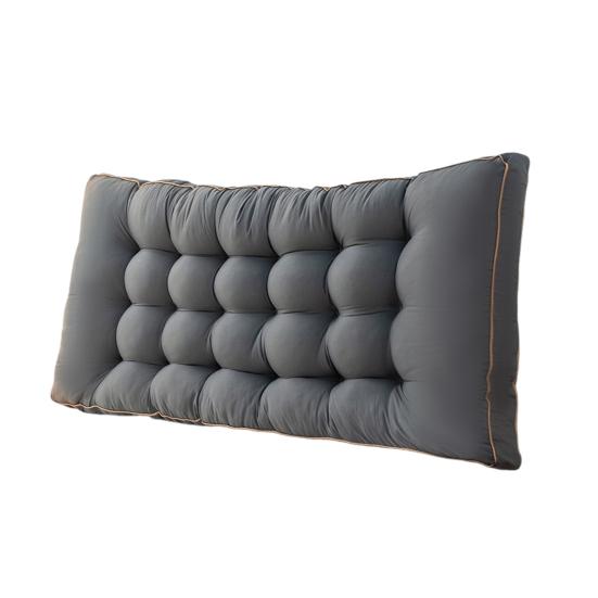 Headboard Pillow Headboard Backrest with Elastic Strap Bed Waist Support Cushion Daybed Bolster for Dorm Bedroom Sitting Reading