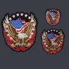 Вышитые нашивки «Орел и флаг США» - Индивидуальные тактические аппликации для жилета, мотоцикла, одежды и рюкзака