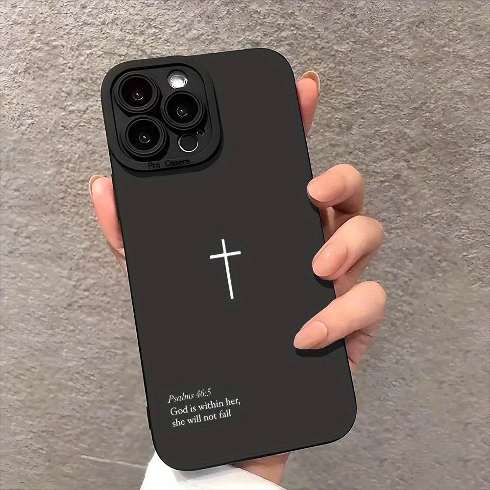 Cross Christian phone case suitable for iPhone 17 16 15 14 13 12 11 Pro/Max/Plus anti drop and shockproof back cover