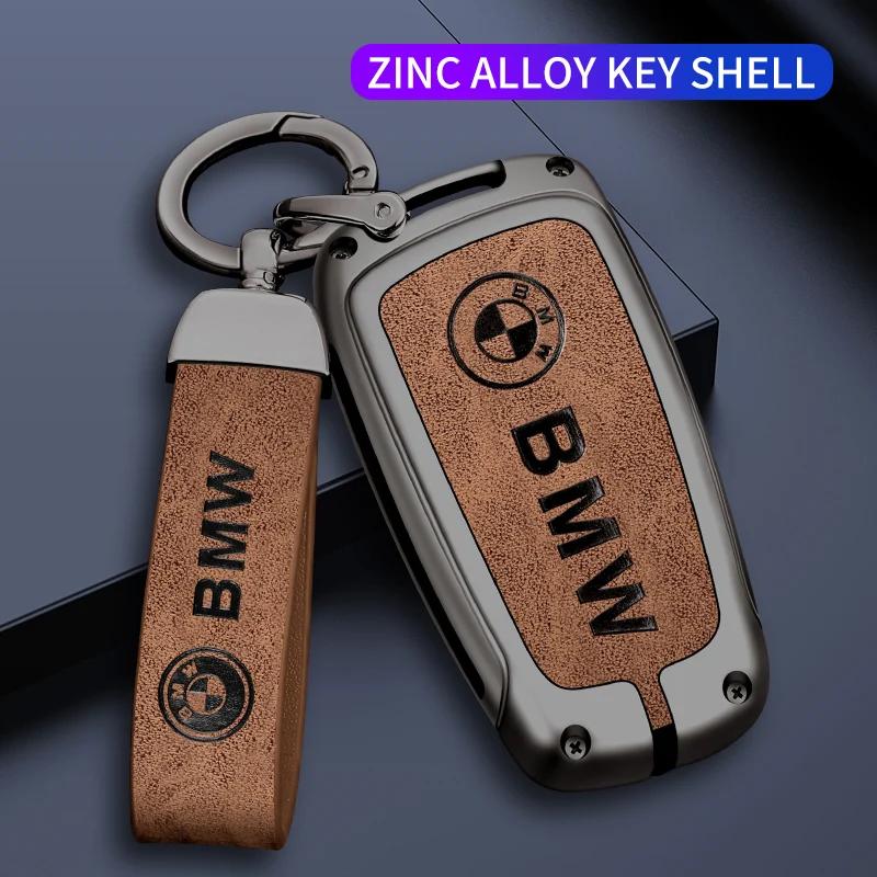 For BMW New 2025 For BMW M E39 E46 E60 E90 F10 F15 F20 F25 F30 G05 G01 F01 G80 G01 Car TPU Zinc Alloy Key Case Bag Car Key Chain