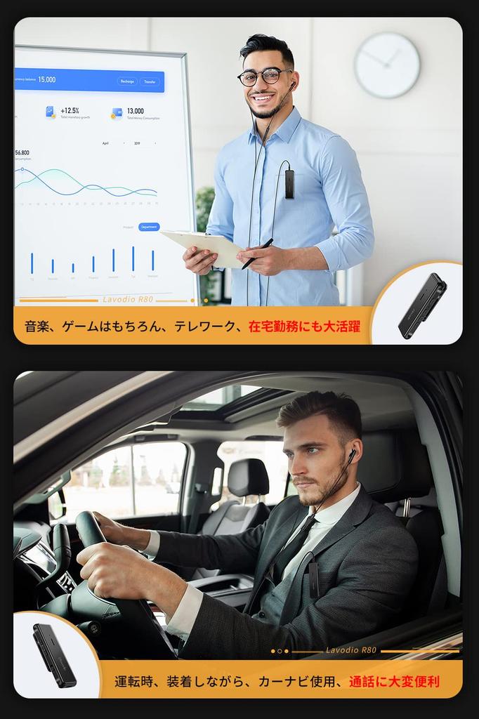 Аудиоприемник Lavodio Bluetooth Wireless Latency Совместимость с aptX LL Оснащен чипом Qualcomm Smart Chip MEMS Высокочувствительный микрофон Совместимость