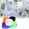 Halloween Artificial Elastic Spider Web Halloween Cotton Home Decor Items Scene Decoration Props Silk Colorful Silk Party Props