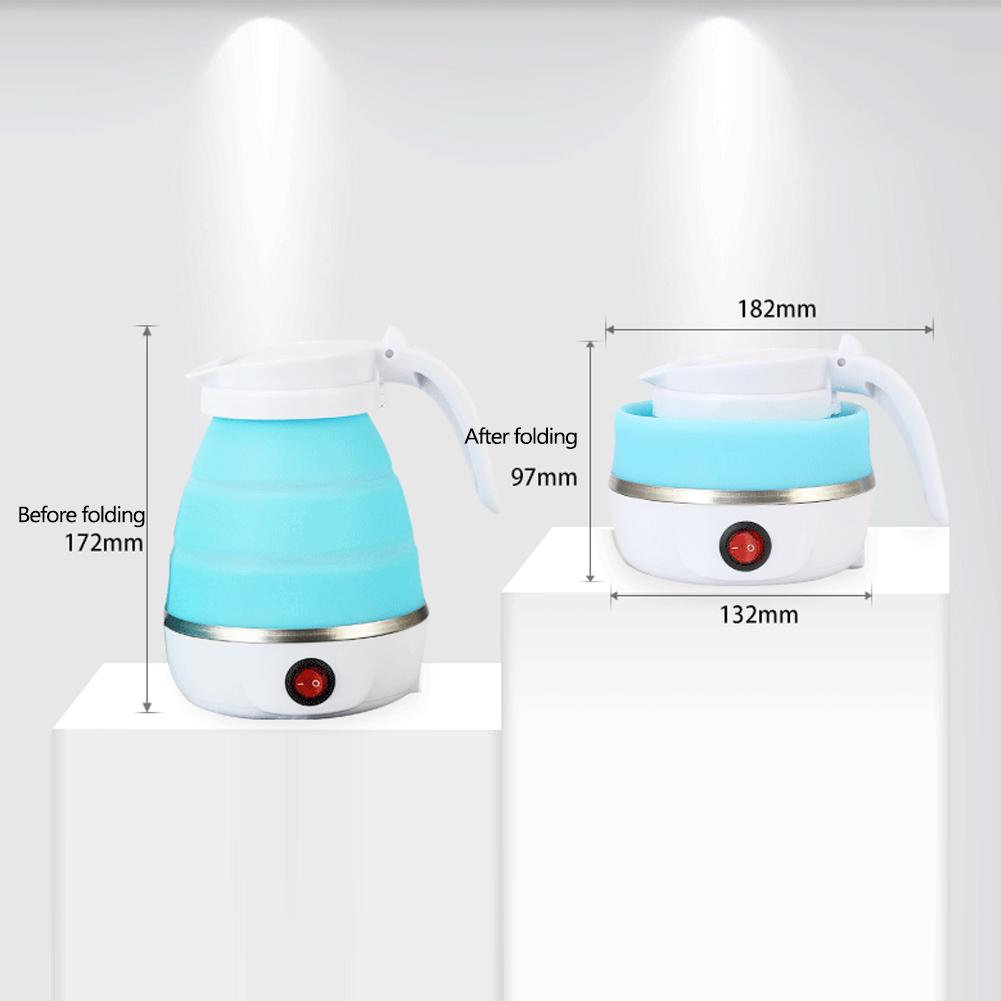 Мини Дорожный Зимний Уличный Портативный Электрический Чайник Складные Чайники Пищевой Силикон Маленький Размер Дом Домашний