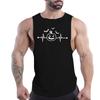 Four Seasons New Fashion Outdoor Leisure Street Adult Men'S Outdoor Sportswear Gym Tops Sleeveless Vest 2d Halloween Print
