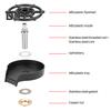Кухонная мойка Ополаскиватель для стекла Мощные форсунки высокого давления Работа без помощи рук Вращающееся на 360 градусов Ополаскивающее устройство для чашек Насадка для раковины