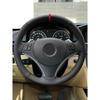 Hand-stitched Car-styling Interior Steering Wheel Braid Cover Trim For BMW E90 320i 325i 330i 335i E82 E87 120i 130i 120d X1 E84