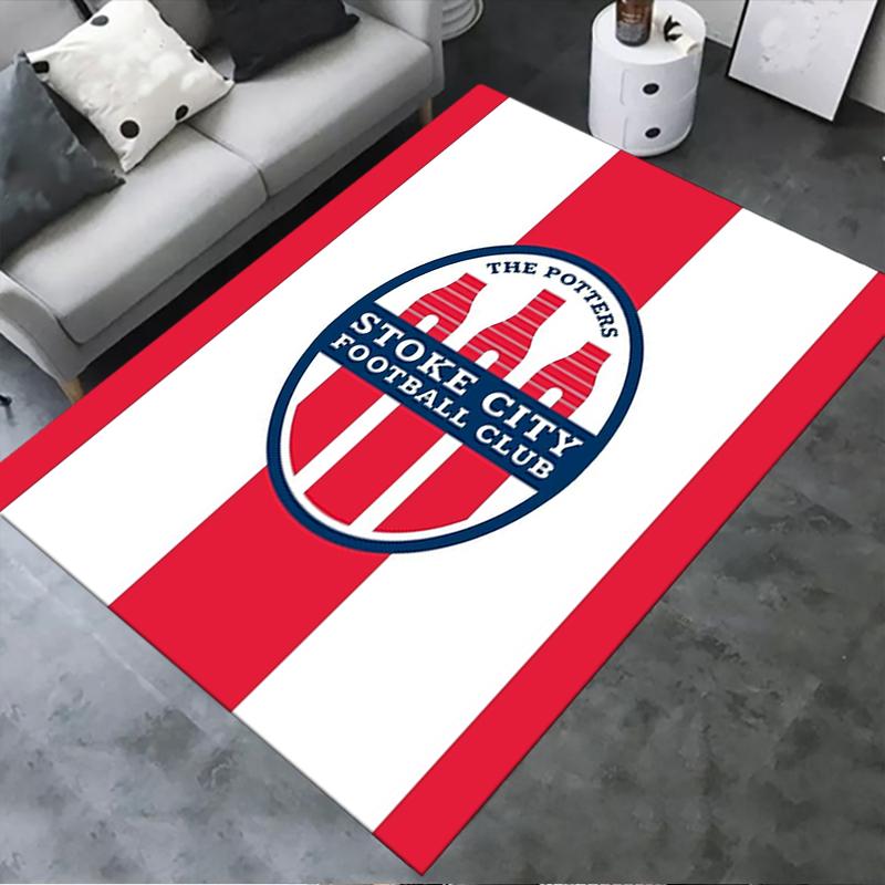 Новый ковер Stoke City FC 2025 для гостиной, спальни, дома, украшение дивана, детский игровой нескользящий коврик182