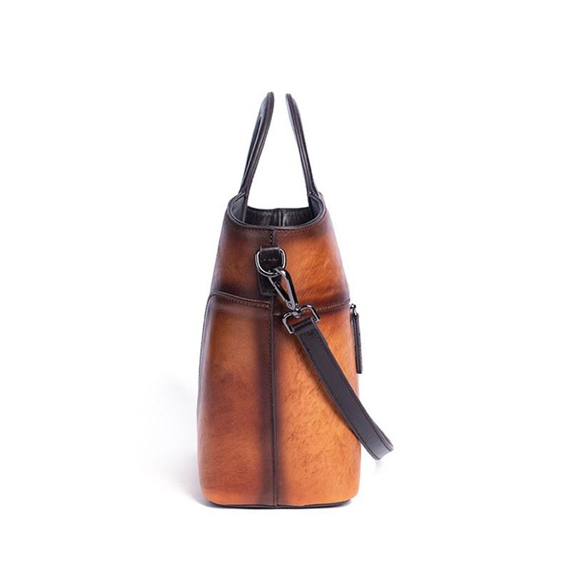 Flower Bird Embossing Genuine Leather Shoulder Bags for Women Ladies Vintage Design Handbags Fashion Crossbody Bag