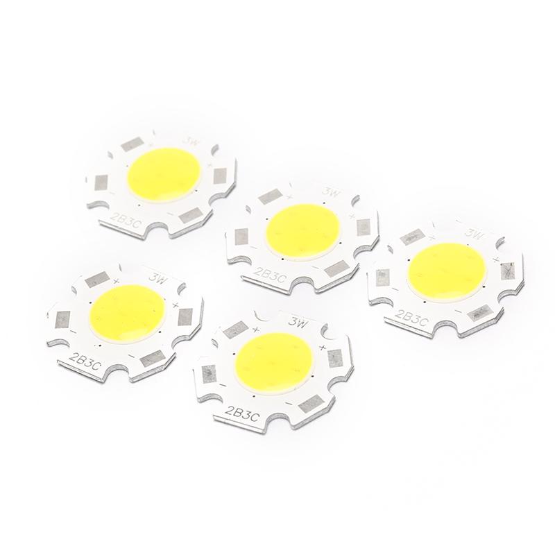 5Pcs 3W Cob Led Chips Led Strip Bar Light Bulb Lamp Flood Light Dc9-10(V)