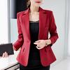 Women's Blazer Casual Autumn Winter Elegant Office Blazers Suit Black White Solid Long Sleeve Ladies Trendy Jacket Suits