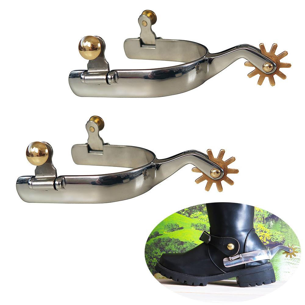 2pcs Horse Spurs for Men Western Cowboy Spurs for Horse Riding Accessories New