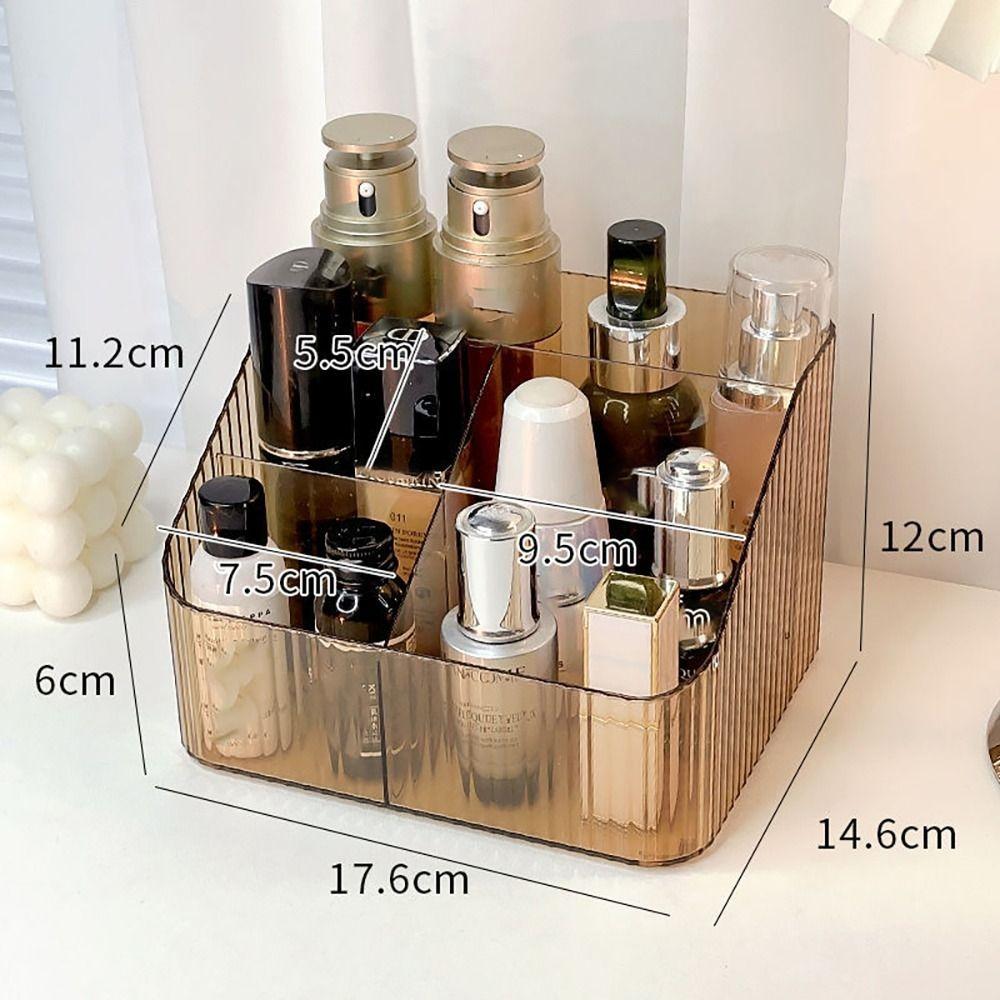 Lightweight Makeup Organizer Plastic Cosmetics Storage Rack New Versatile Storage Box