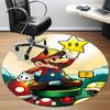 1pc Mario Adventure Office Round Area Rug, Under Office Chairs Bedroom Living Room Home Decor  a1022270