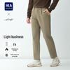 HLA Men's Light Business Straight-Leg Micro-Elastic Casual Pants