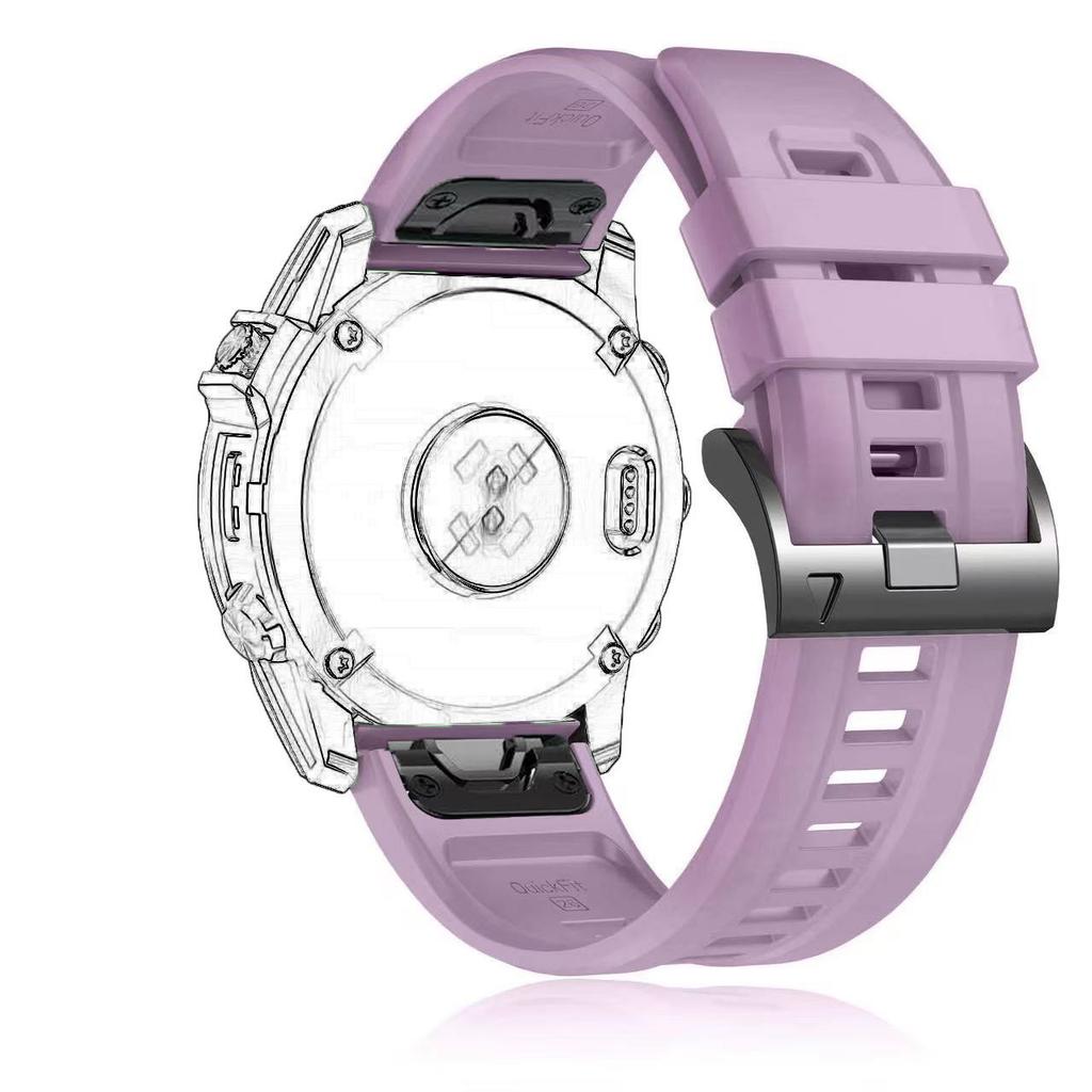 Силиконовый регулируемый ремешок QuickFit 22/26 мм Аксессуары для умных часов Для Garmin Fenix 8 51/47 мм Сменный браслет Модникам