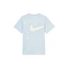 Nike Спортивная футболка с круглым вырезом, удобная футболка с коротким рукавом, женские футболки, светло-голубая, HQ1699-423