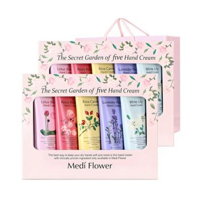 Крем для рук Mediflower The Secret Garden, набор из 5 предметов + сумка для покупок (250 г, 2 комплекта)