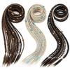 Beaded Accents Braided Ponytail Extension Hand Woven Boho Braid Dreadlock Hairpiece  Daily Styling