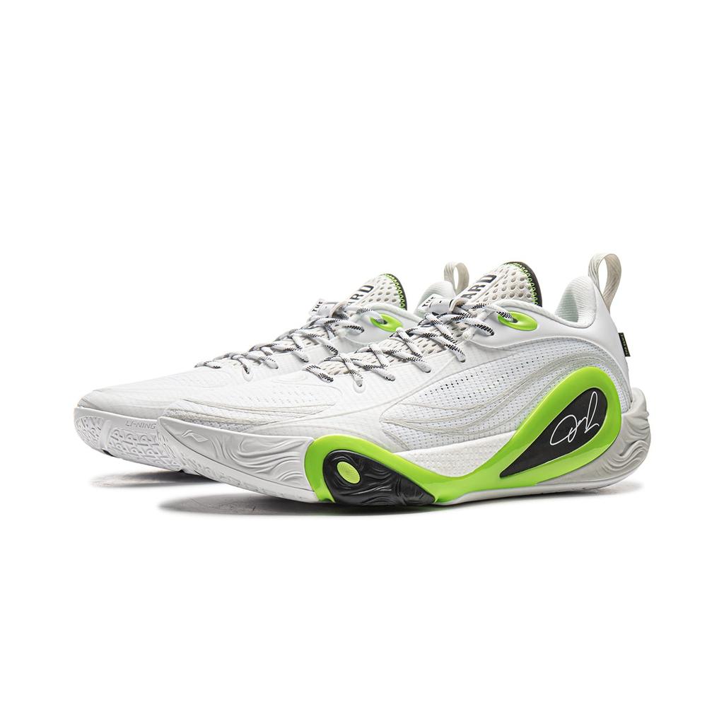 Li Ning DLO1 Амортизирующие Низкие Баскетбольные Кроссовки Мужские Стандартные Белые ABPV009-14