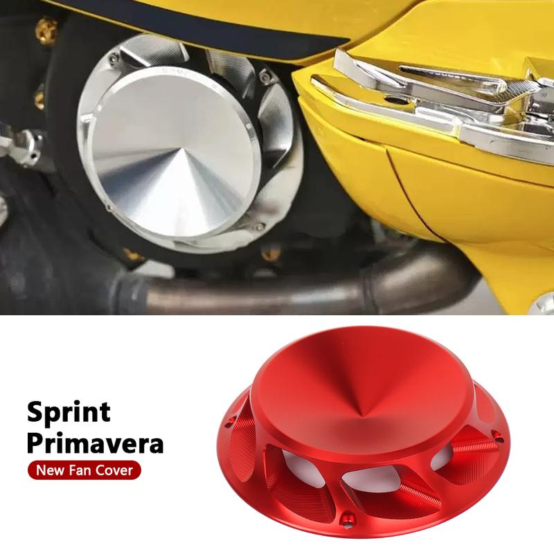 Motorcycle Accessories CNC Aluminum Fan Cover Engine Radiator Guard For Vespa Sprint 150 Sprint150 Primavera 150