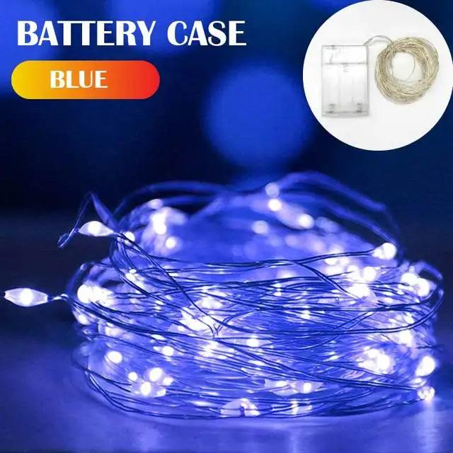 Новые 5 цветов светодиодные уличные гирлянды на батарейках с медной проволокой для рождественской вечеринки, свадьбы