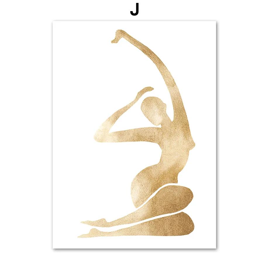 Золотые Зеленые Листья Цветок Абстрактные Модные Постеры И Принты Холст Живопись Настенное Искусство Картины Для Гостиной Домашний Декор