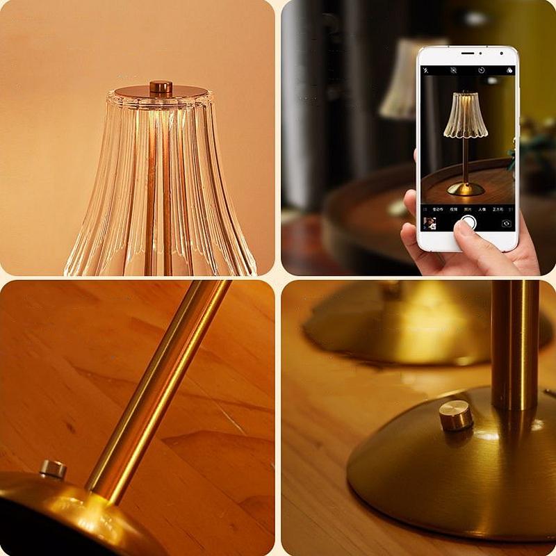 Ретро Простой Маленький Ночной Светильник Скандинавский Креативный Диммируемый Прикроватный Светильник Гостиная Ресторан Кабинет Роскошный Настольный Декоративный Светильник