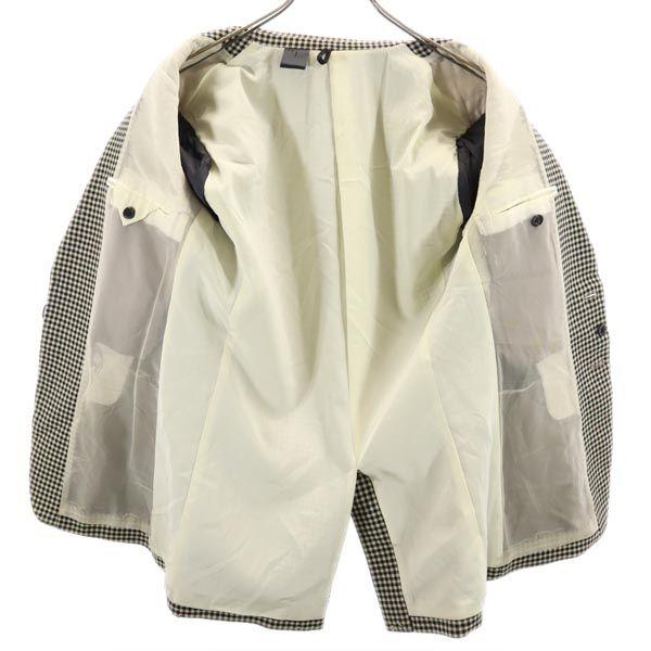 N.HOOLYWOOD шерстяной пиджак в гусиную лапку M Черный x бежевый Мужской Б/У