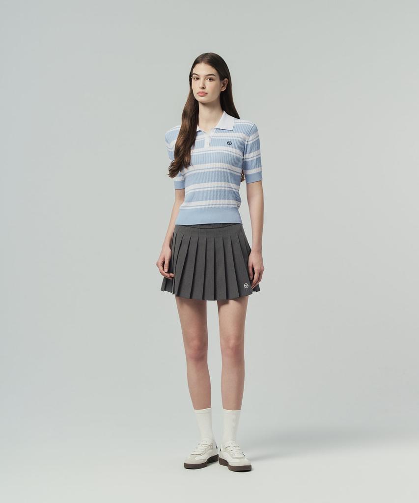 SERGIO TACCHINI W Фреска Вязаный Поло с Косами с Коротким Рукавом