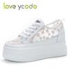 Женская летняя повседневная повседневная обувь на платформе Love Ycodo, дышащая модная обувь с сеткой для девочек и студентов