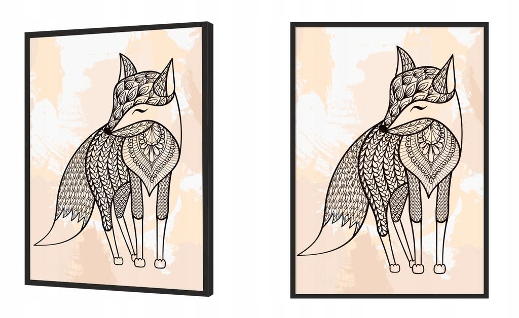 Picture poster In a frame A4 cm Fox PD285