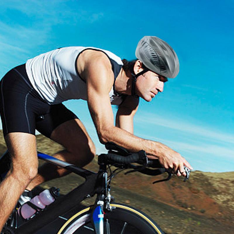 Водонепроницаемый чехол для велосипедного шлема со светоотражающей полосой Портативный чехол для шлема MTB Пылезащитные чехлы для шлемов горных и дорожных велосипедов