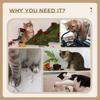48cm Cat Tree With Scratching Posts Bed Perch Self Groomer Toy Grey