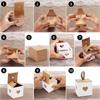 10pcs White & Brown Heart Chocolate Candy Boxes Mini Gift Packaging Boxes  Baby Shower