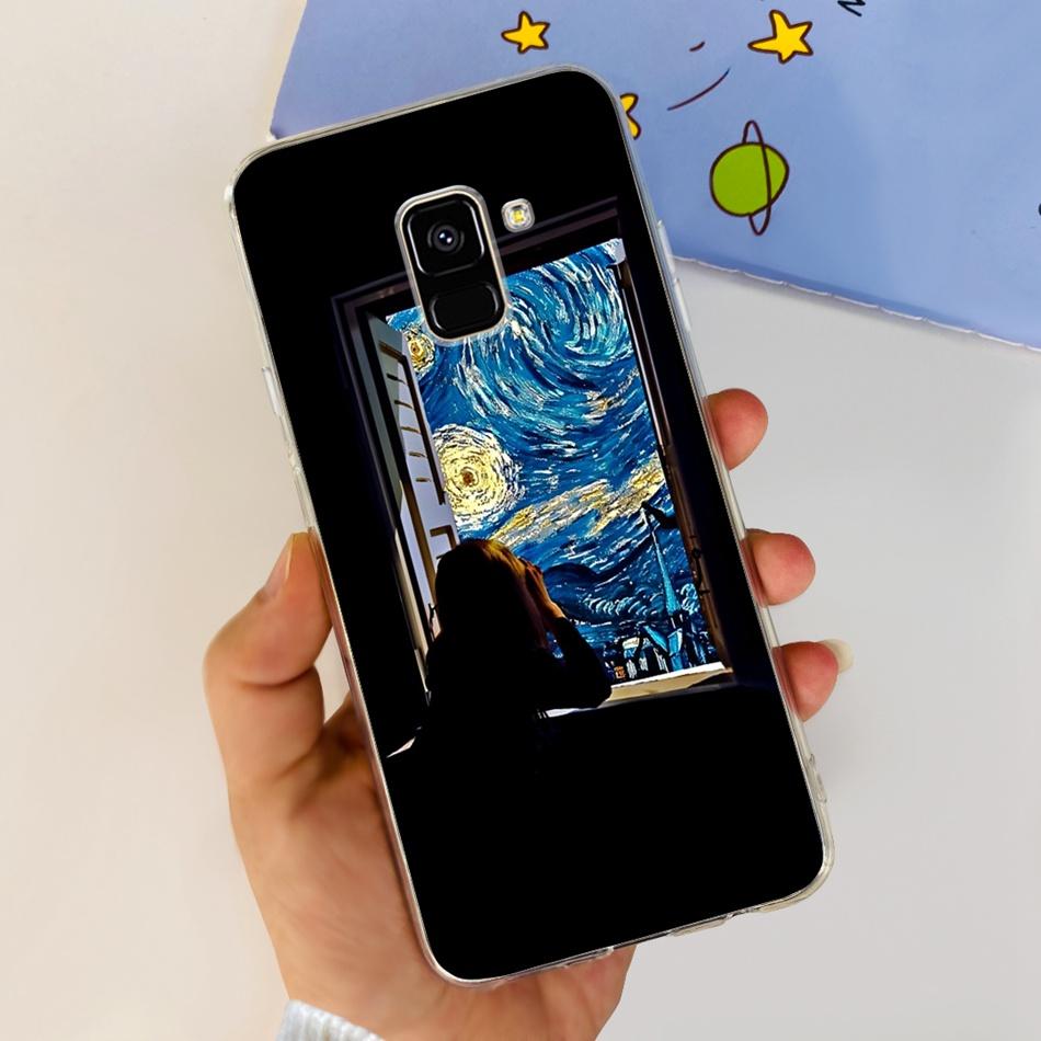 Для Samsung Galaxy A8 (2018) / A8+ (2018) Мягкий силиконовый TPU чехол SM-A730F A530F для Samsung A 8 A8 Plus, милые чехлы с мультяшными пандами
