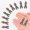 100pcs Autisms Support Satins Ribbon Pins Colorful Awareness Brooches Accessory for Fundraising Social Cause Event