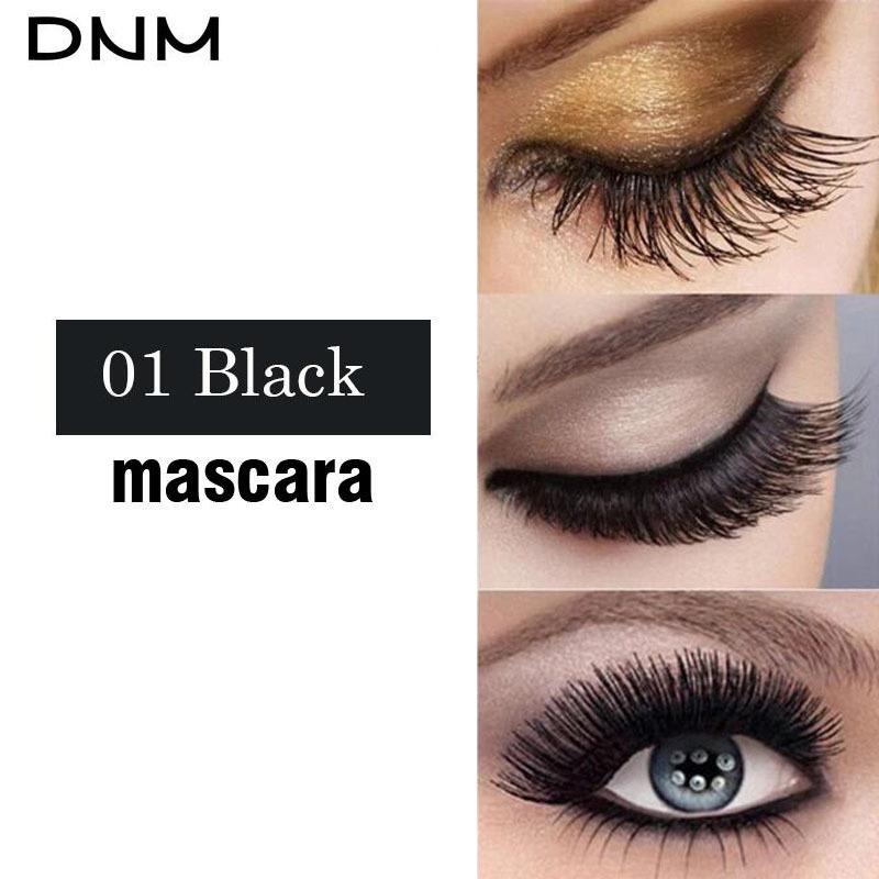 DNM Натуральное шелковое волокно для наращивания ресниц Макияж Черный Коричневый Белый Водостойкая керлинг Красочная тушь для ресниц