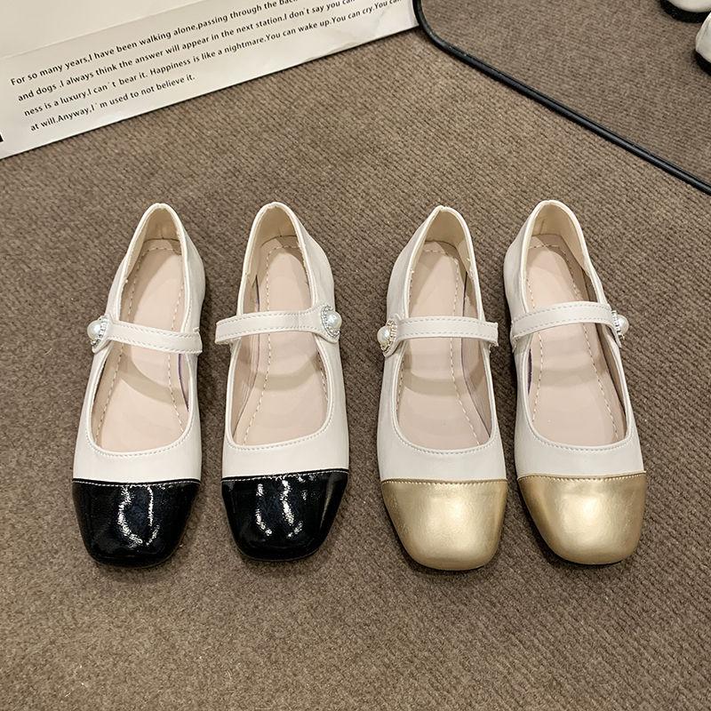 Women's Summer Footwear Gothic Round Toe Shoes for Woman 2024 Japanese Style Lolita Silver Flats Mary Jane Flat Stylish Shoe 39