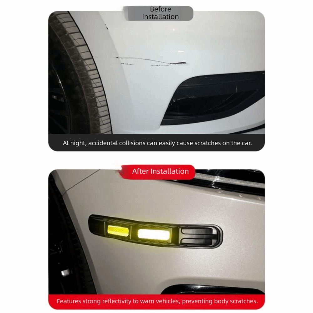 2Pcs Reflective Car Anti-Collision Patch Body Anti-Scratch Stickers Car Body Protection