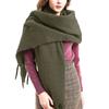 Women's  And Winter Christmas Fashion Warm Casual Solid Color Long Scarf