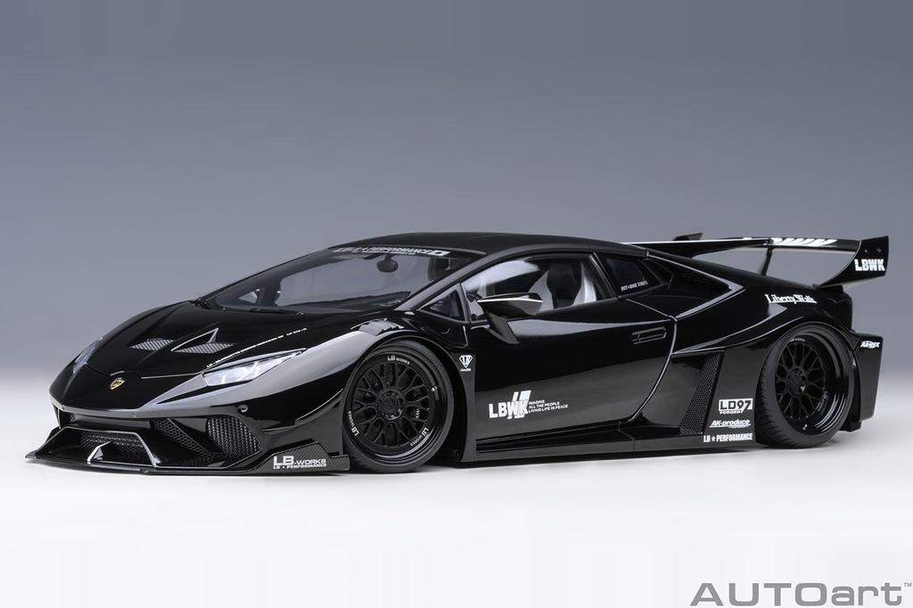 AUTOart Liberty Walk Works Lamborghini Huracan GT Black Finished Product 1/18 LB-Silhouette