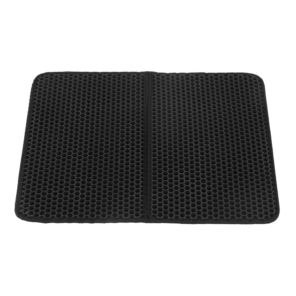 Double Layer Cat Litter Mat Waterproof 3D Honeycomb Holes Prevent Slipping Easy To Clean Cat Litter Trapping Mat