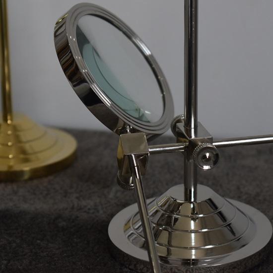 Lot of 3 Brass Magnifying Glass with Adjustable Stand Magnifier, Couple Gift, Girlfriend Gift, Gift For Father, Gift For Husband, Gift For Him