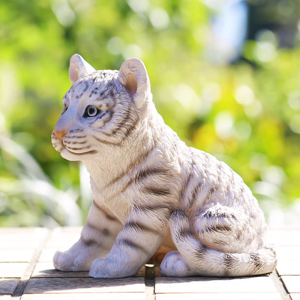 Devalier ca225w Статуэтка тигра Белый тигр из смолы Подарок Идеальный подарок [Подлинный продукт]