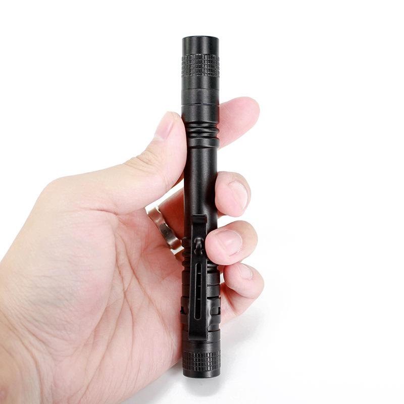 GS-7030 Aluminum Alloy Waterproof Mini Pen Flashlight with Pocket Clip