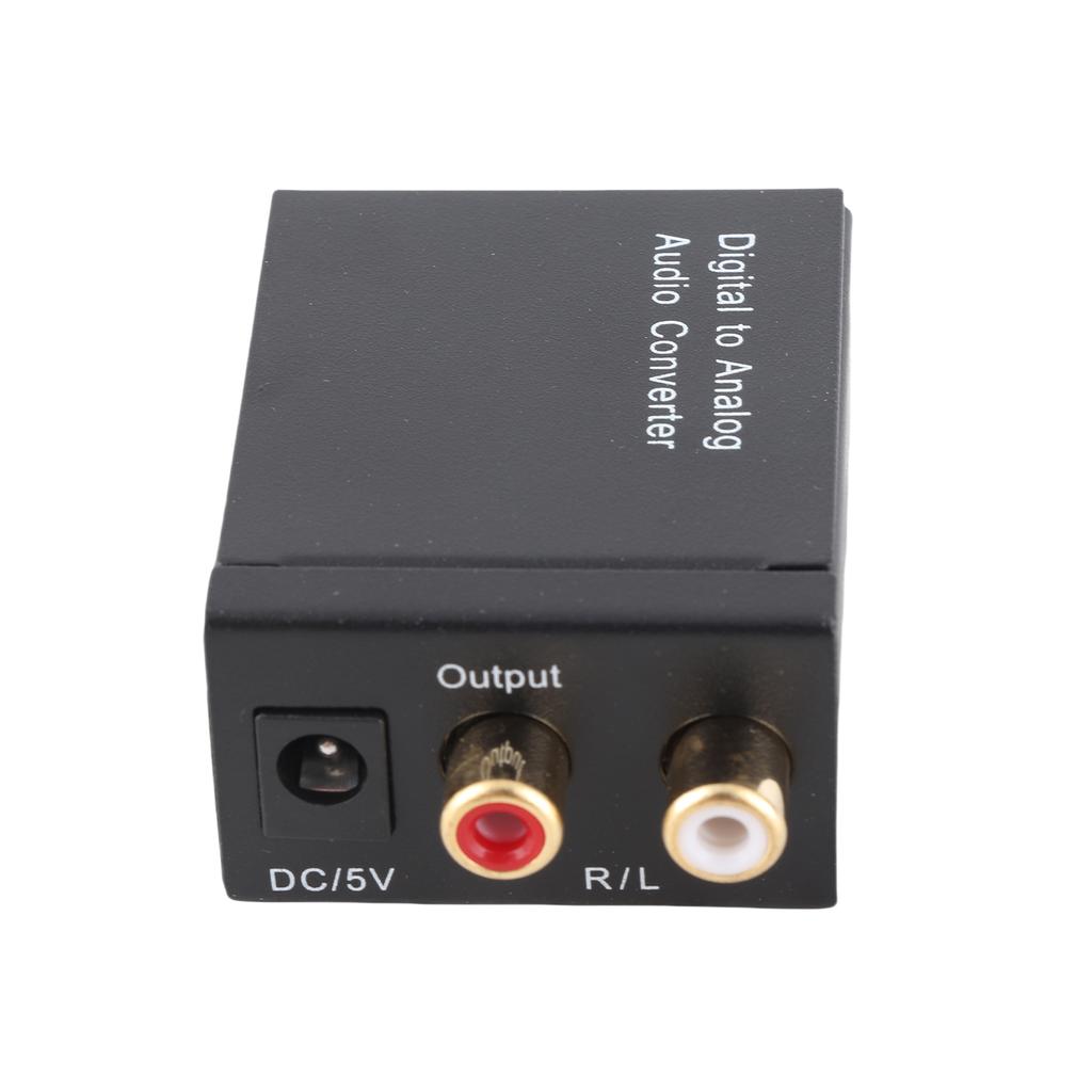 Digital to Analog Audio Converter Audio Switch Box Optical to RCA AV Switcher Selector Box Coaxial Toslink
