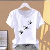 (Asian Size) Ramadan Trend Style Letter Graphic Tee Casual T Clothing Print Female Casual Women's Top Fashion Short Sleeve T-shirt